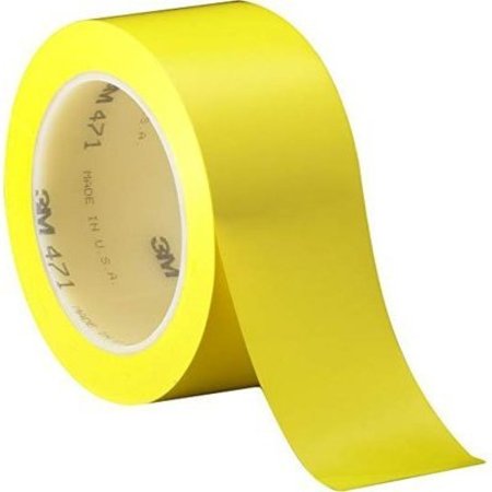 3M 2X36 YELLOW PLASTIC TAPE 3M6420